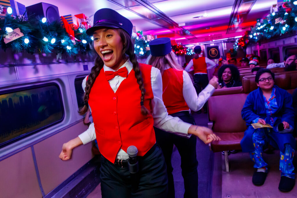 The Polar Express Train Ride produced by Rail Events Productions at the Southern California Railway Museum in Perris Calif., Tuesday, November 19, 2024. Photo by Guy Rhodes.