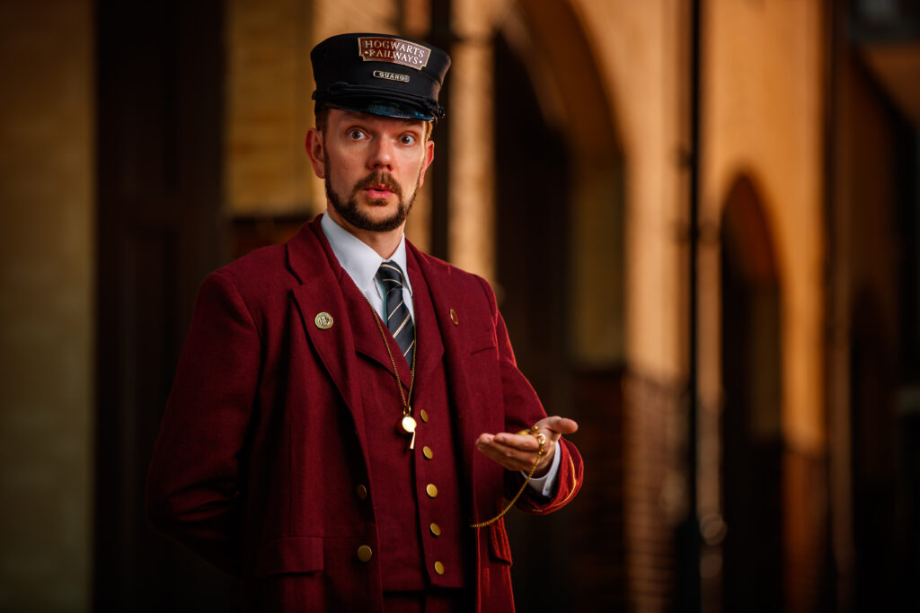 Promotional portraits for “Harry Potter: A Hogwarts Express Adventure” produced by Rail Events Productions at St. Louis Union Station in St. Louis, Mo., Sunday, March 2, 2025. Photo by Guy Rhodes.