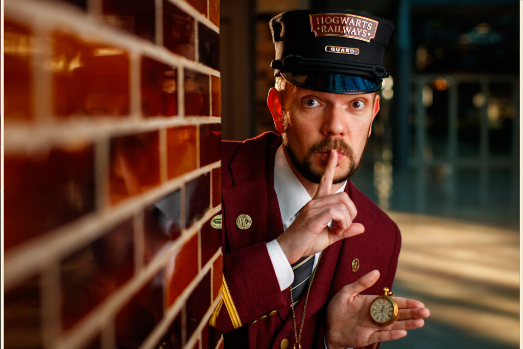 Promotional portraits for “Harry Potter: A Hogwarts Express Adventure” produced by Rail Events Productions at St. Louis Union Station in St. Louis, Mo., Sunday, March 2, 2025. Photo by Guy Rhodes.